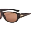 Optic Nerve ONE Athena Polarized Sunglasses (Shiny Driftwood Demi) (Brown Lens)