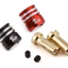 1UP Racing Heatsink Bullet Plug Grips w/5mm Bullets (Black/Red)