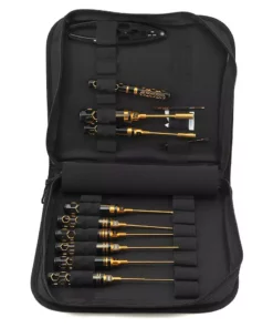 AM Arrowmax Black Golden 1/10 Offroad Tool Set w/Tool Bag (12)