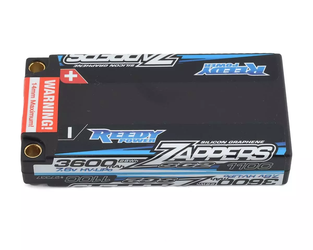 Reedy Zappers HV SG2 2S Low Profile Shorty 110C LiPo Battery (7.6V/3600mAh) 1 Reedy Zappers HV SG2 2S Low Profile Shorty 110C LiPo Battery (7.6V/3600mAh)