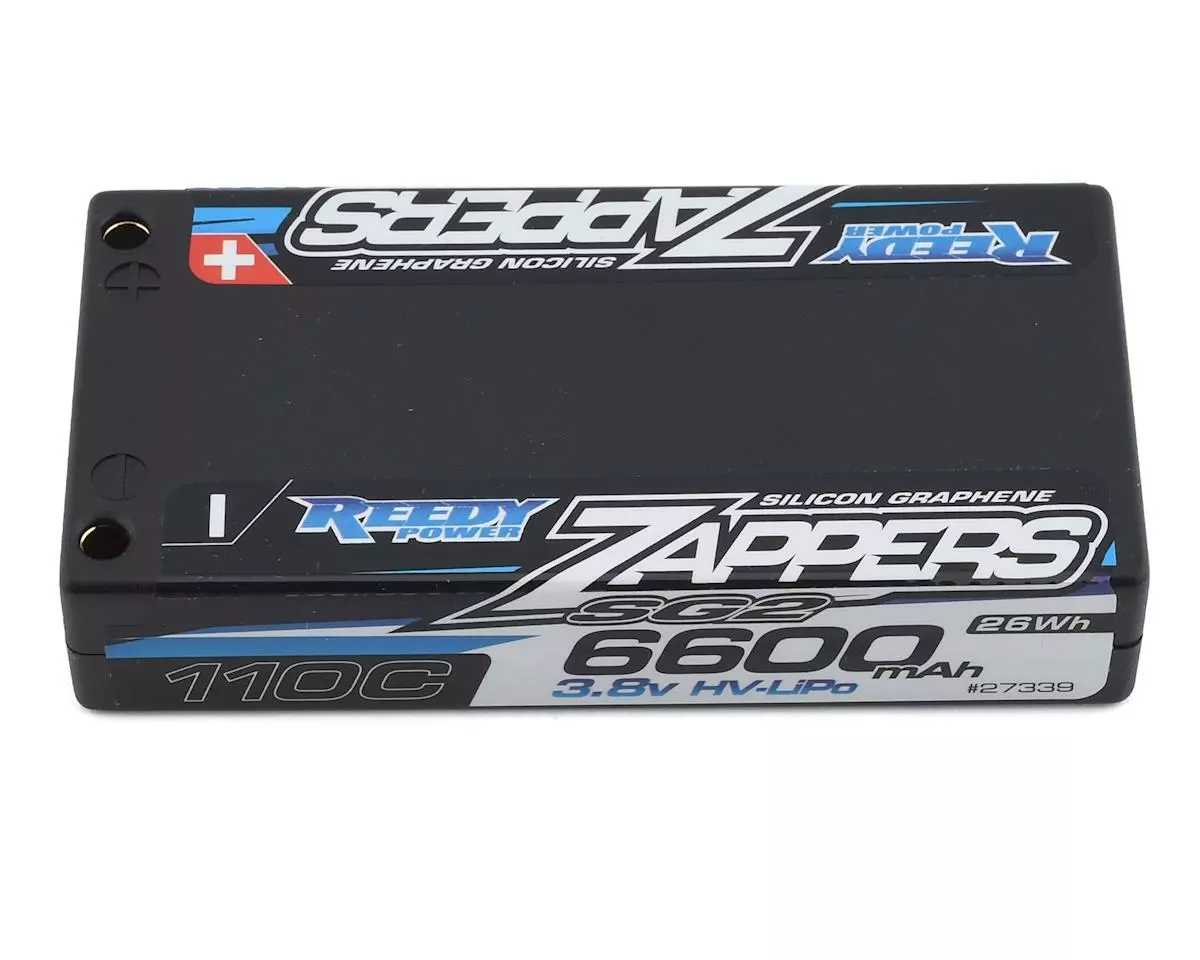 Reedy Zappers HV SG2 1S 110C LiPo Battery w/4mm Bullets (3.8V/6600mAh) 1 Reedy Zappers HV SG2 1S 110C LiPo Battery w/4mm Bullets (3.8V/6600mAh)