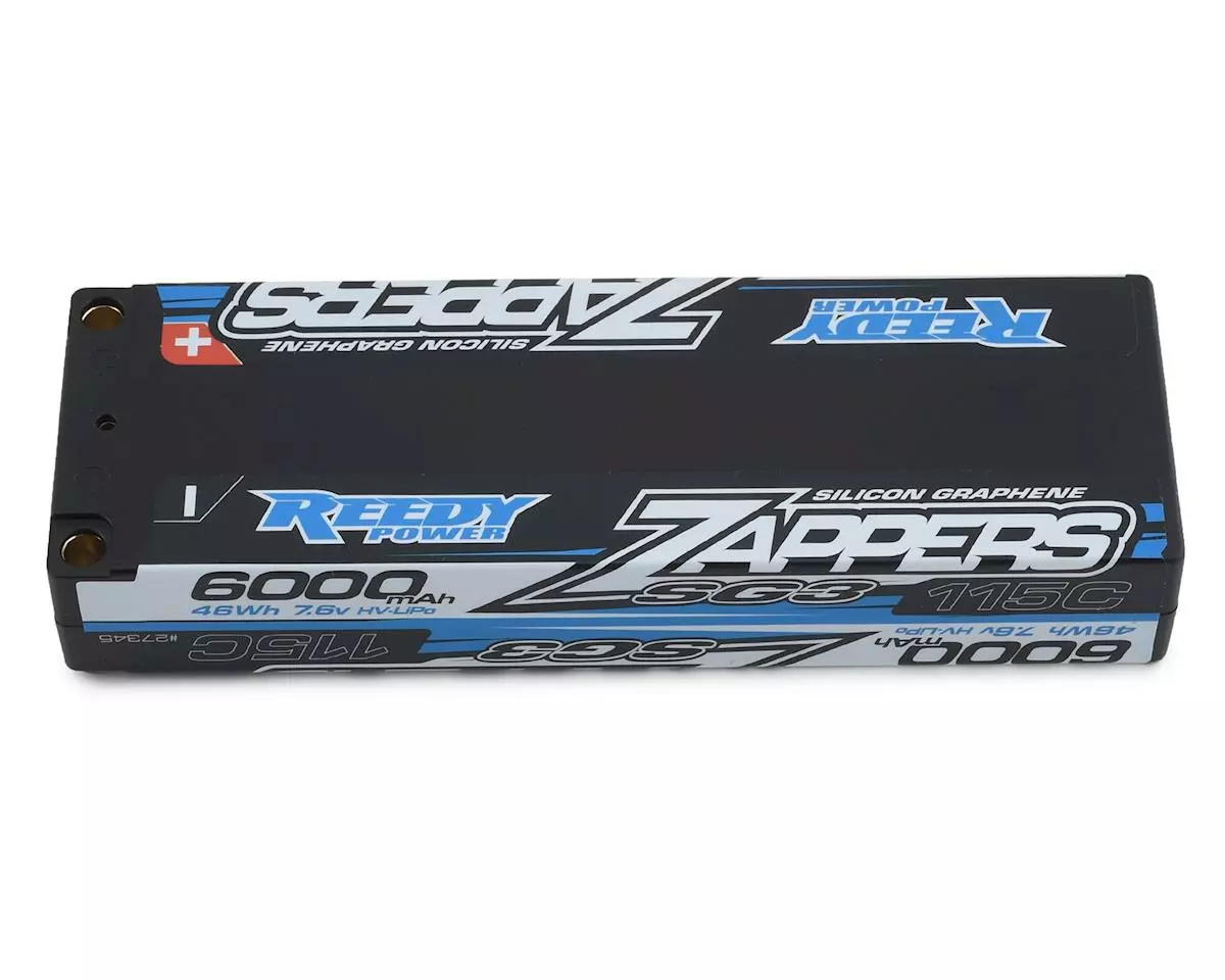 Reedy Zappers HV SG3 2S Low Profile 115C LiPo Battery (7.6V/6000mAh) w/5mm Bullets 1 Reedy Zappers HV SG3 2S Low Profile 115C LiPo Battery (7.6V/6000mAh) w/5mm Bullets