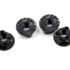 Avid RC Triad 4mm Light Weight Serrated Wheel Nut Set (4) (Black)
