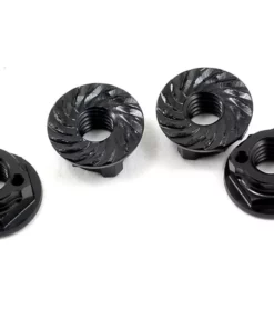 Avid RC Triad 4mm Light Weight Serrated Wheel Nut Set (4) (Black)