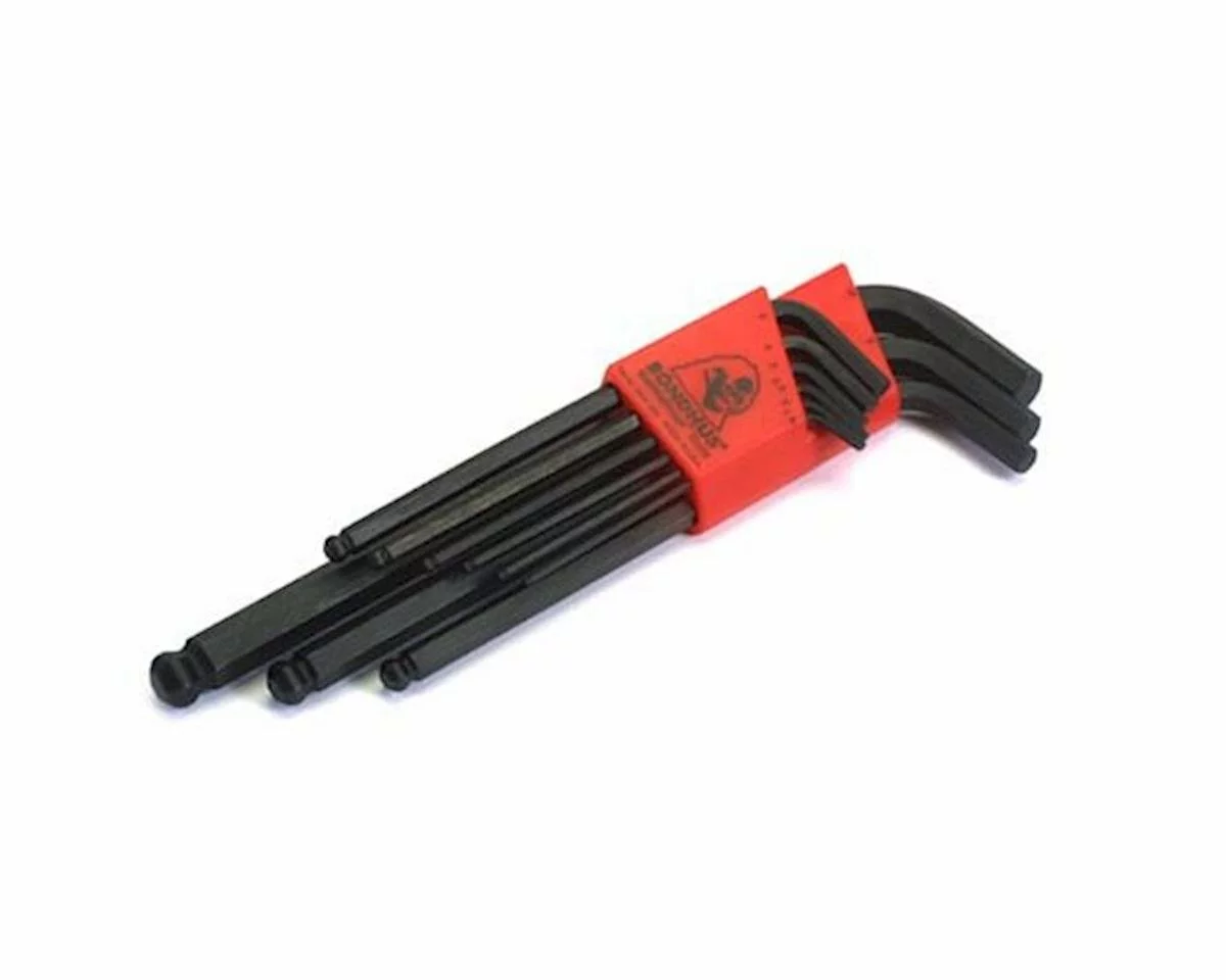 Bondhus Ball End L Hex Wrench Set of 9: 1.5,2,2.5,3,4,5,6,8,10mm 1 Bondhus Ball End L Hex Wrench Set of 9: 1.5,2,2.5,3,4,5,6,8,10mm