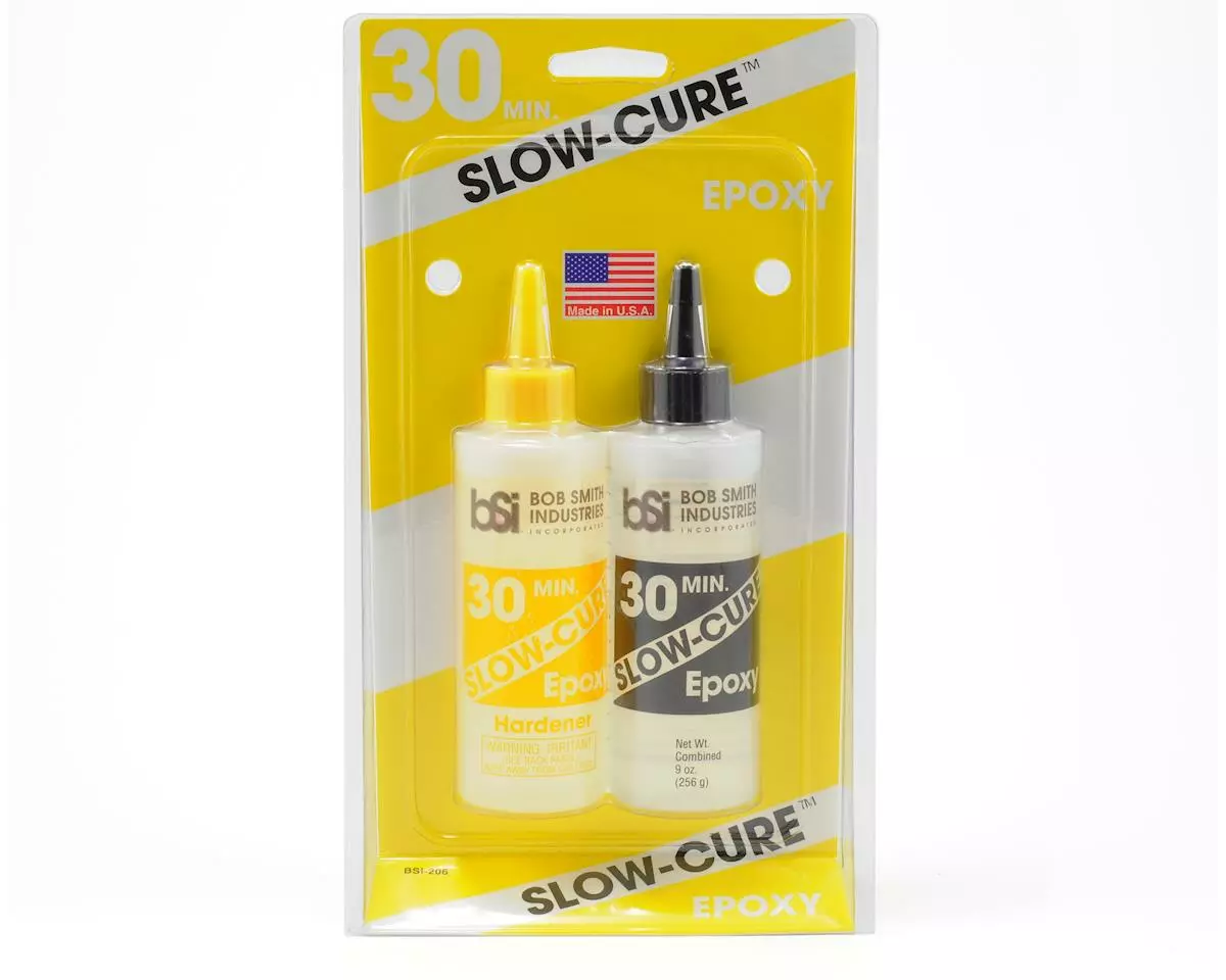Bob Smith Industries SLOW-CURE 30 Minute Epoxy (9oz) 2 Bob Smith Industries SLOW-CURE 30 Minute Epoxy (9oz) - Image 2