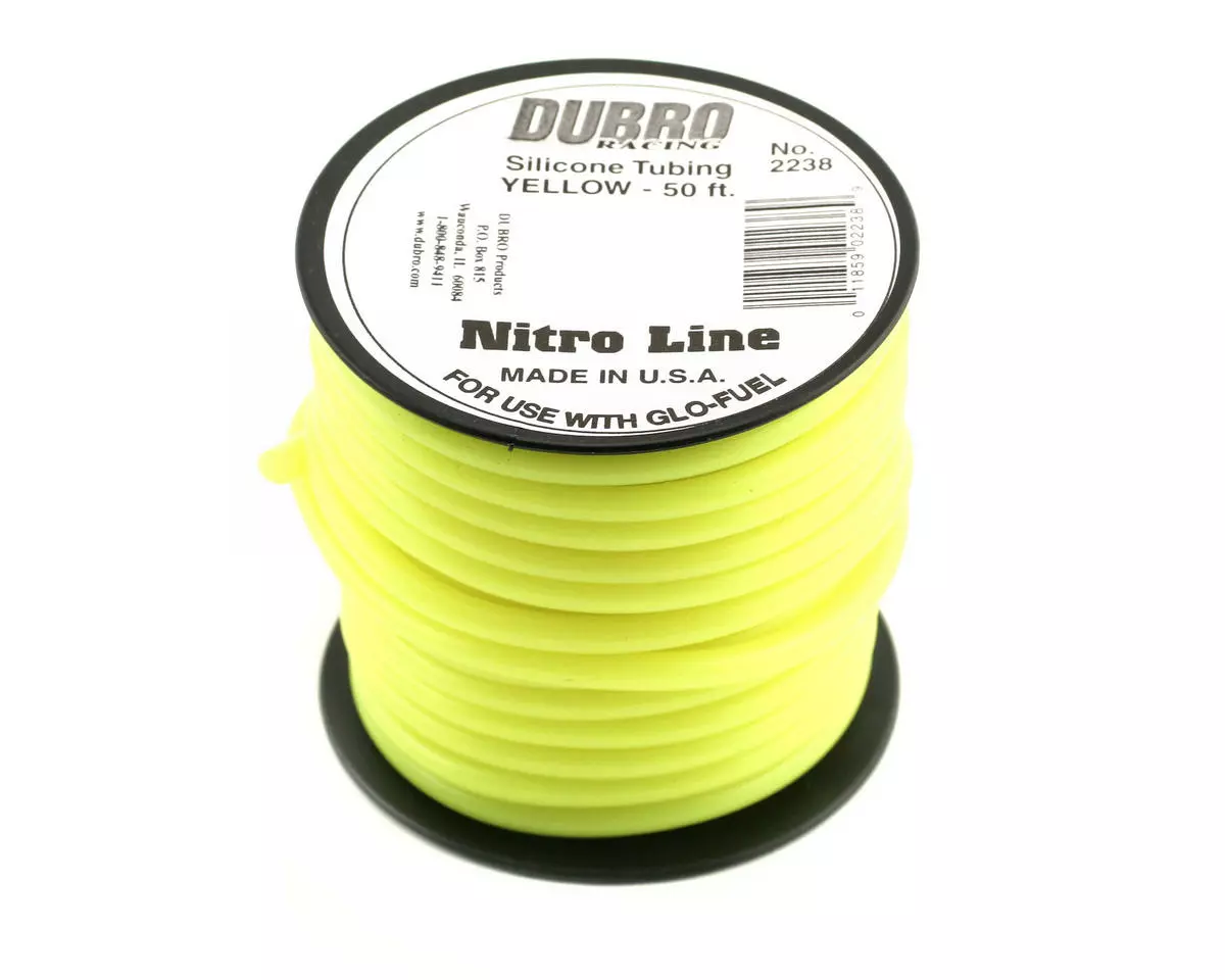 DuBro "Nitro Line" Silicone Fuel Tubing (Yellow) (50') 1 DuBro "Nitro Line" Silicone Fuel Tubing (Yellow) (50')