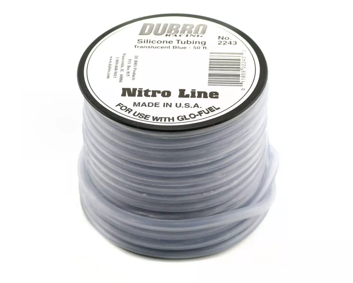 DuBro "Nitro Line" Silicone Fuel Tubing (Blue) (50') 1 DuBro "Nitro Line" Silicone Fuel Tubing (Blue) (50')