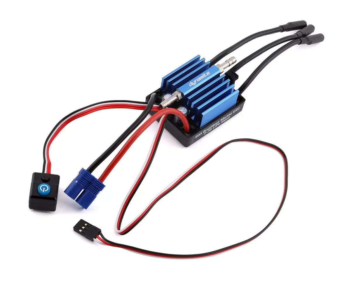 Dynamite 60A Brushless 2-3S Marine ESC 1 Dynamite 60A Brushless 2-3S Marine ESC