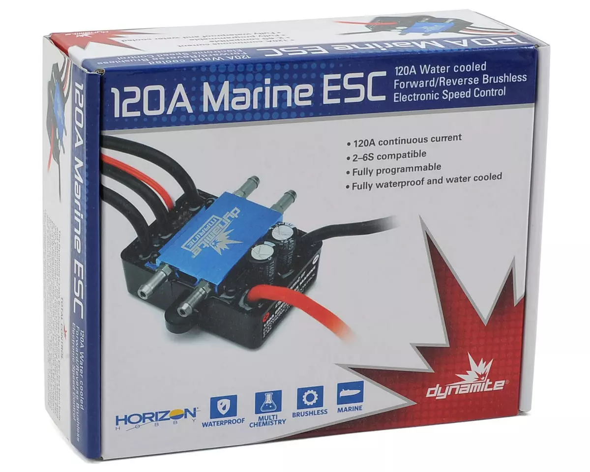 Dynamite 120A Brushless Marine ESC 2-6S 3 Dynamite 120A Brushless Marine ESC 2-6S - Image 3