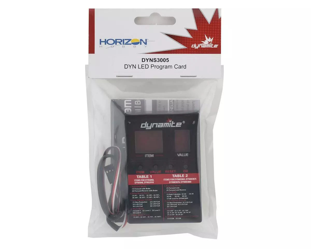 Dynamite LED Program Card 2 Dynamite LED Program Card - Image 2