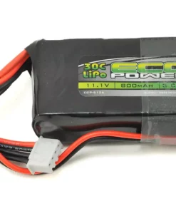EcoPower "Electron" 3S LiPo 30C Battery (11.1V/800mAh) w/JST Connector