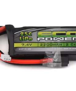 EcoPower "Electron" 2S LiPo 25C Battery (7.4V/2200mAh) w/XT-60 Connector