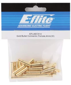 E-flite 4mm Female Gold Bullet Connector (30) -Cheap Boat Model Store eflaec514 1