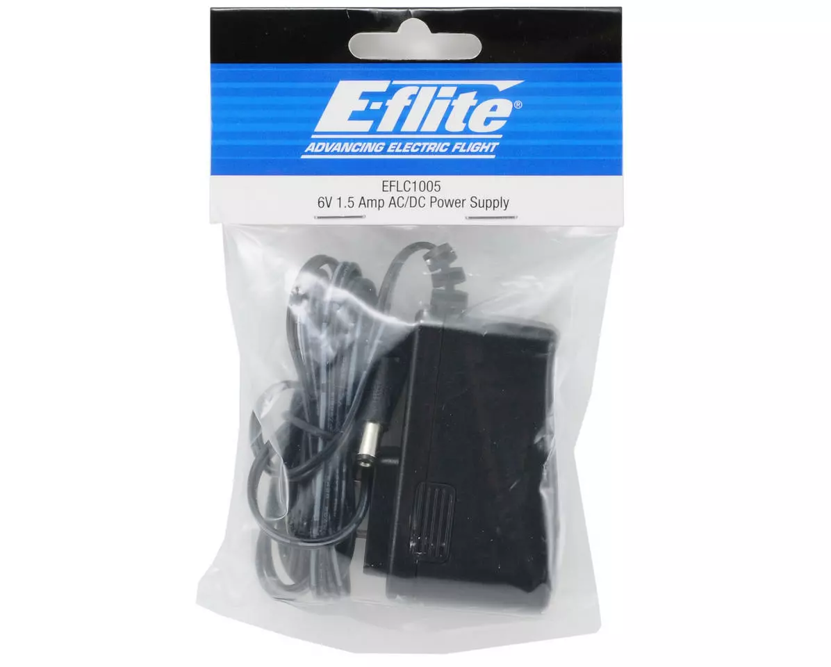 E-flite 1.5 Amp 6V AC/DC Power Supply 2 E-flite 1.5 Amp 6V AC/DC Power Supply - Image 2