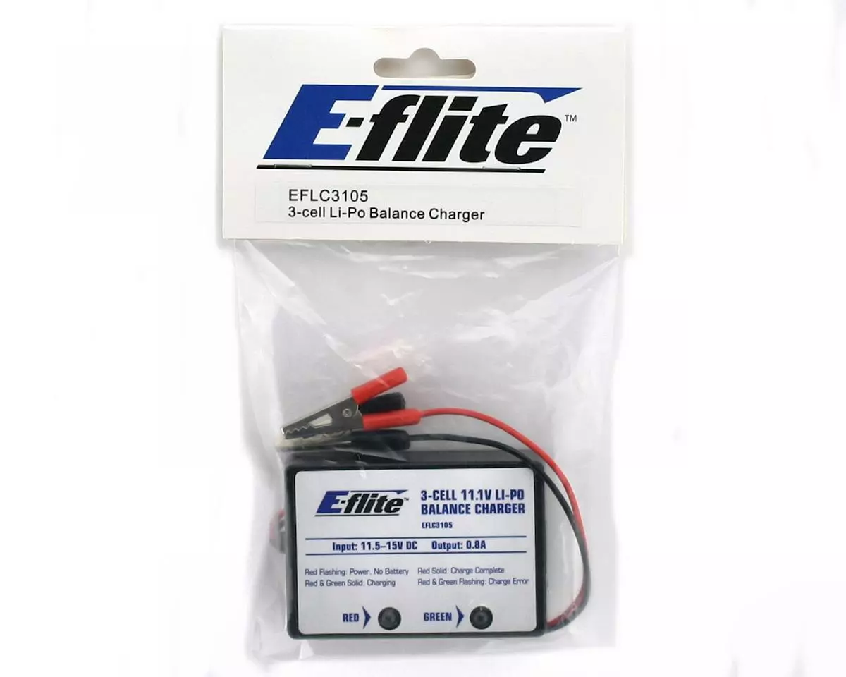 E-flite 3 Cell Li-Polymer Balance Charger (0.8A) 2 E-flite 3 Cell Li-Polymer Balance Charger (0.8A) - Image 2
