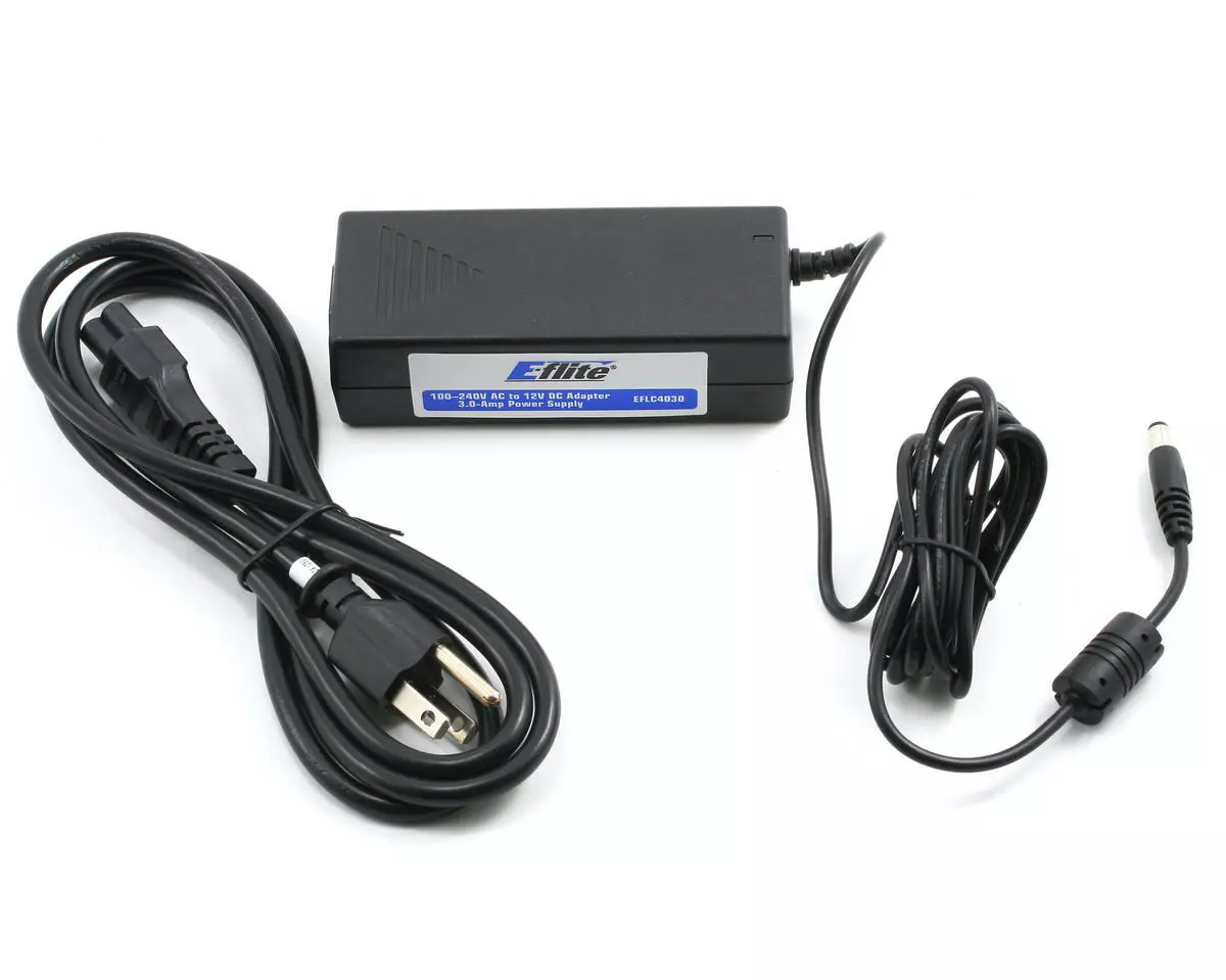 E-flite 3.0 Amp Power Supply 100-240V AC 12V DC 1 E-flite 3.0 Amp Power Supply 100-240V AC 12V DC