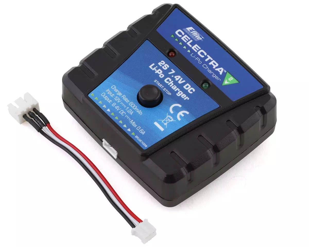 E-flite Celectra 2S 7.4V DC LiPo Charger 1 E-flite Celectra 2S 7.4V DC LiPo Charger
