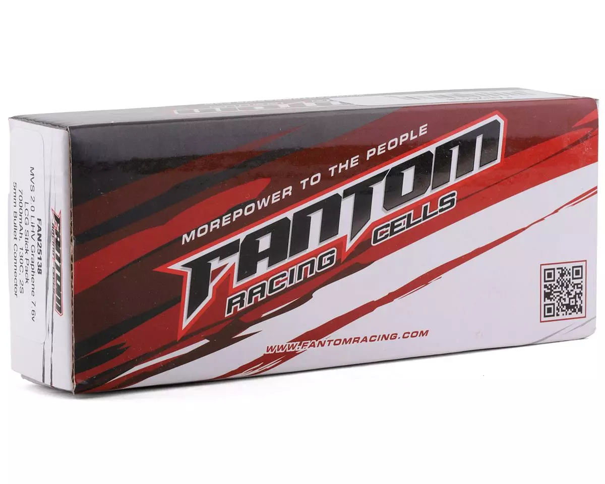 Fantom Pro Series HV MVS 2.0 LCG 2S LiPo 130C Battery (7.6/7000mAh) w/5mm Bullets 3 Fantom Pro Series HV MVS 2.0 LCG 2S LiPo 130C Battery (7.6/7000mAh) w/5mm Bullets - Image 3