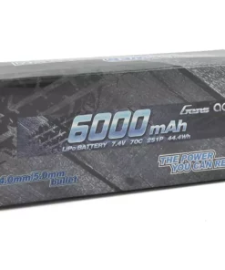 Gens Ace 2s LiPo Battery Pack 70C (7.4V/6000mAh) w/5mm Bullet, Adapters, & Wire Harnesses -Cheap Boat Model Store ga b1074 2