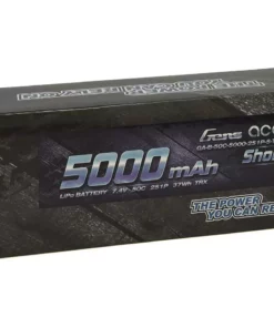 Gens Ace 2S Soft 50C LiPo Battery Pack w/XT60 Connector (7.4V/5000mAh) -Cheap Boat Model Store gea50002s50x6 2