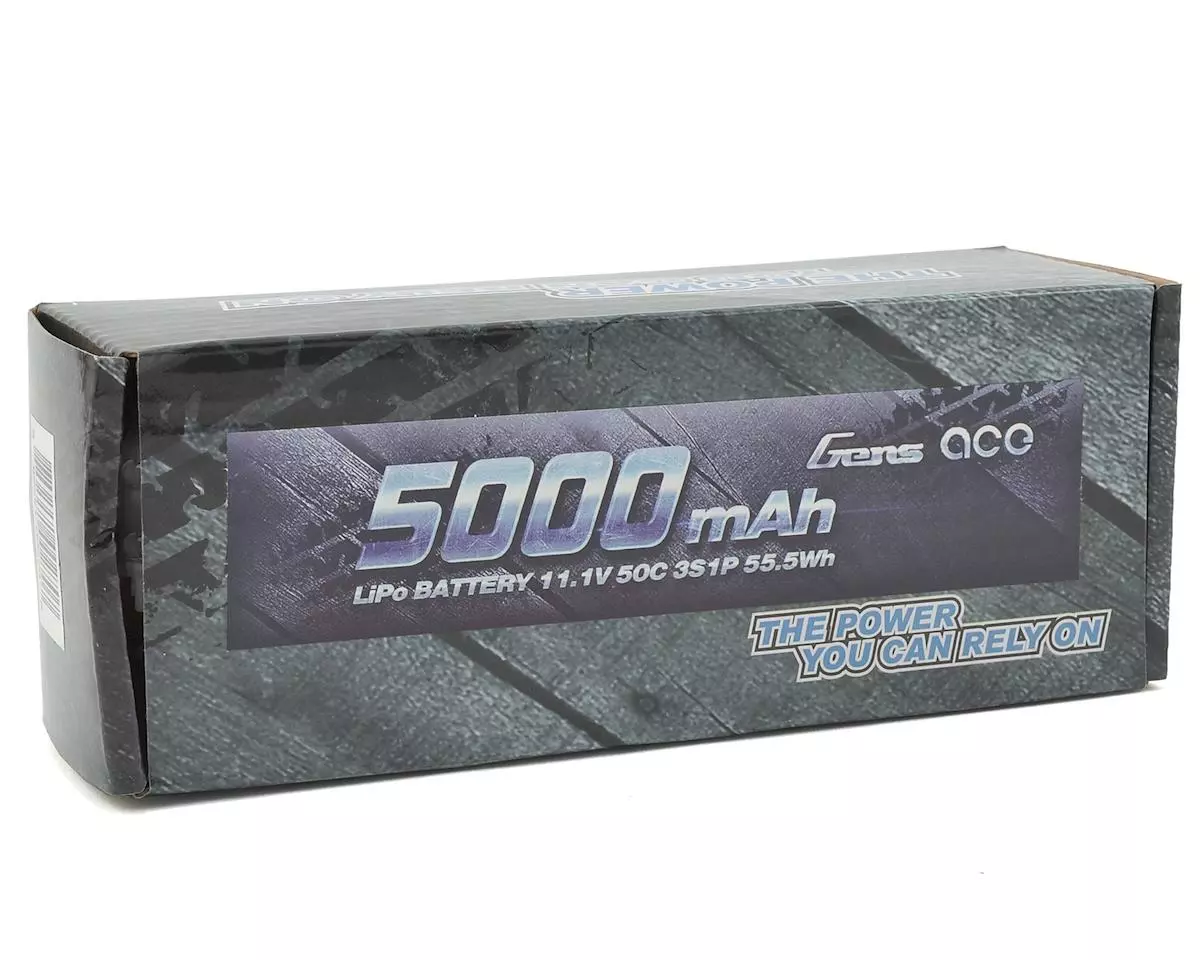 Gens Ace 3s LiPo Battery Pack 50C w/Deans Connector (11.1V/5000mAh) 2 Gens Ace 3s LiPo Battery Pack 50C w/Deans Connector (11.1V/5000mAh) - Image 2