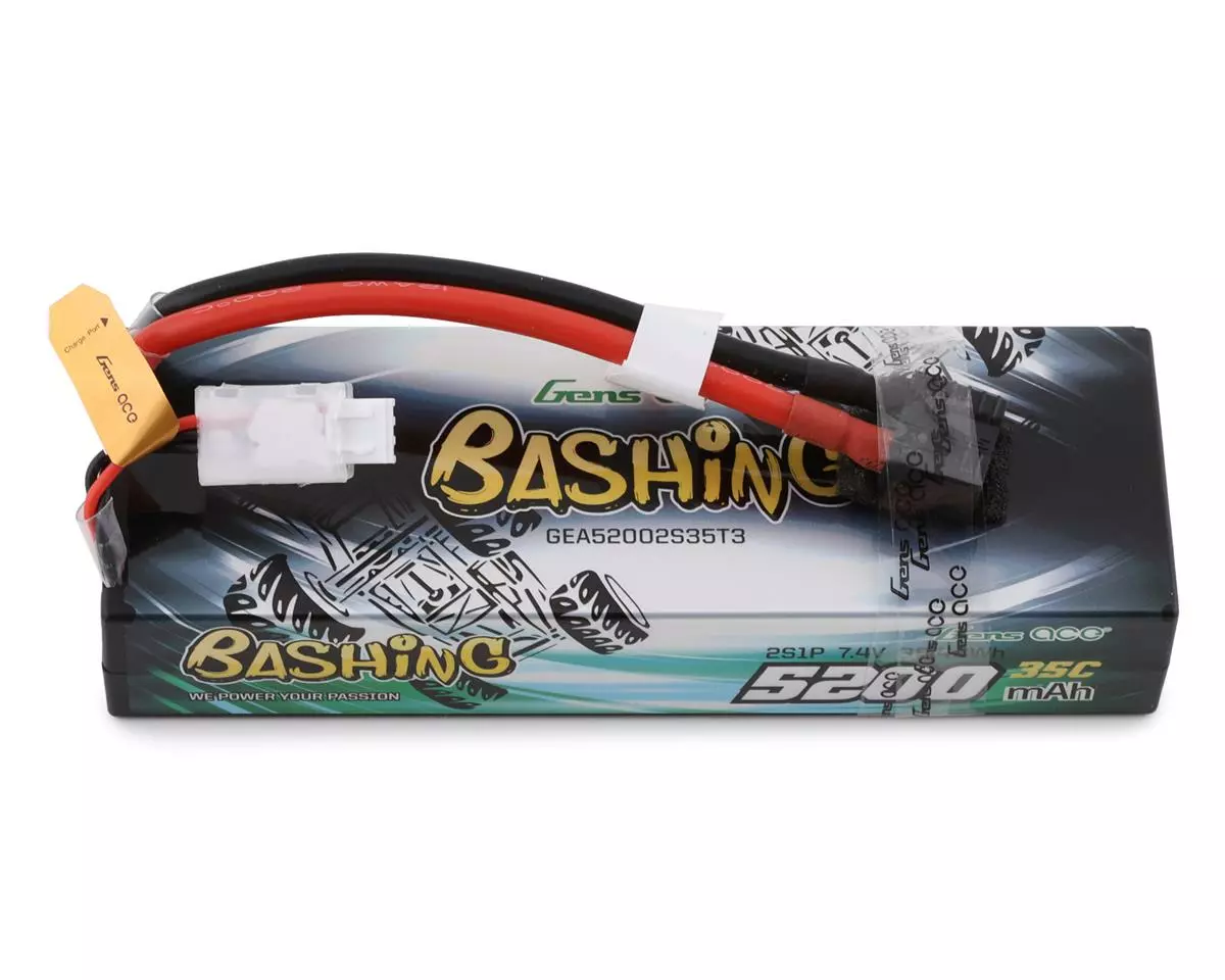 Gens Ace Bashing 2s LiPo Battery Pack 35C (7.4V/5200mAh) w/Universal Connector 1 Gens Ace Bashing 2s LiPo Battery Pack 35C (7.4V/5200mAh) w/Universal Connector