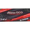 Gens Ace 2s LiPo Battery 60C w/4mm Bullets & T-Style Adapter (7.4V/5300mAh)