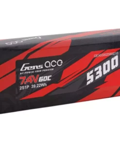 Gens Ace 2s LiPo Battery 60C w/4mm Bullets & T-Style Adapter (7.4V/5300mAh) 5 Gens Ace 2s LiPo Battery 60C w/4mm Bullets & T-Style Adapter (7.4V/5300mAh) -Cheap Boat Model Store gea53002s60d10 2