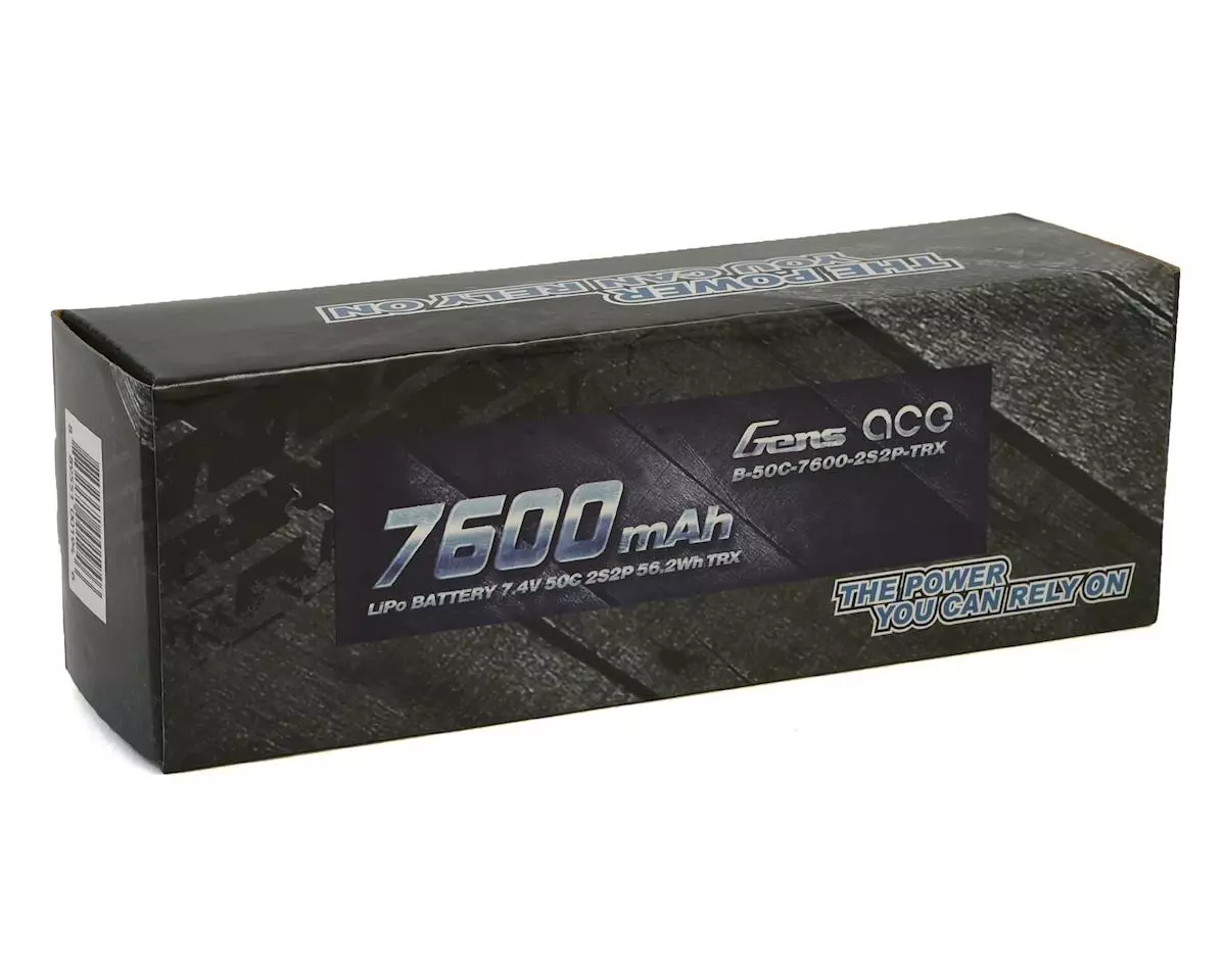 Gens Ace 2S Soft 50C LiPo Battery Pack w/XT60 Connector (7.4V/7600mAh) 3 Gens Ace 2S Soft 50C LiPo Battery Pack w/XT60 Connector (7.4V/7600mAh) - Image 3