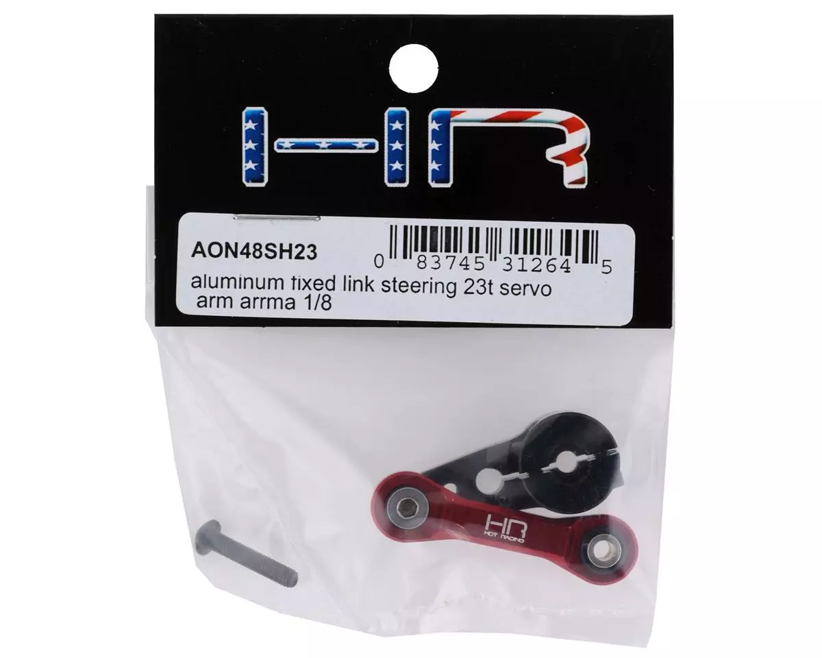 Hot Racing Arrma 6S Aluminum Fixed Link Steering Servo Arm (Black) (23T) 2 Hot Racing Arrma 6S Aluminum Fixed Link Steering Servo Arm (Black) (23T) - Image 2