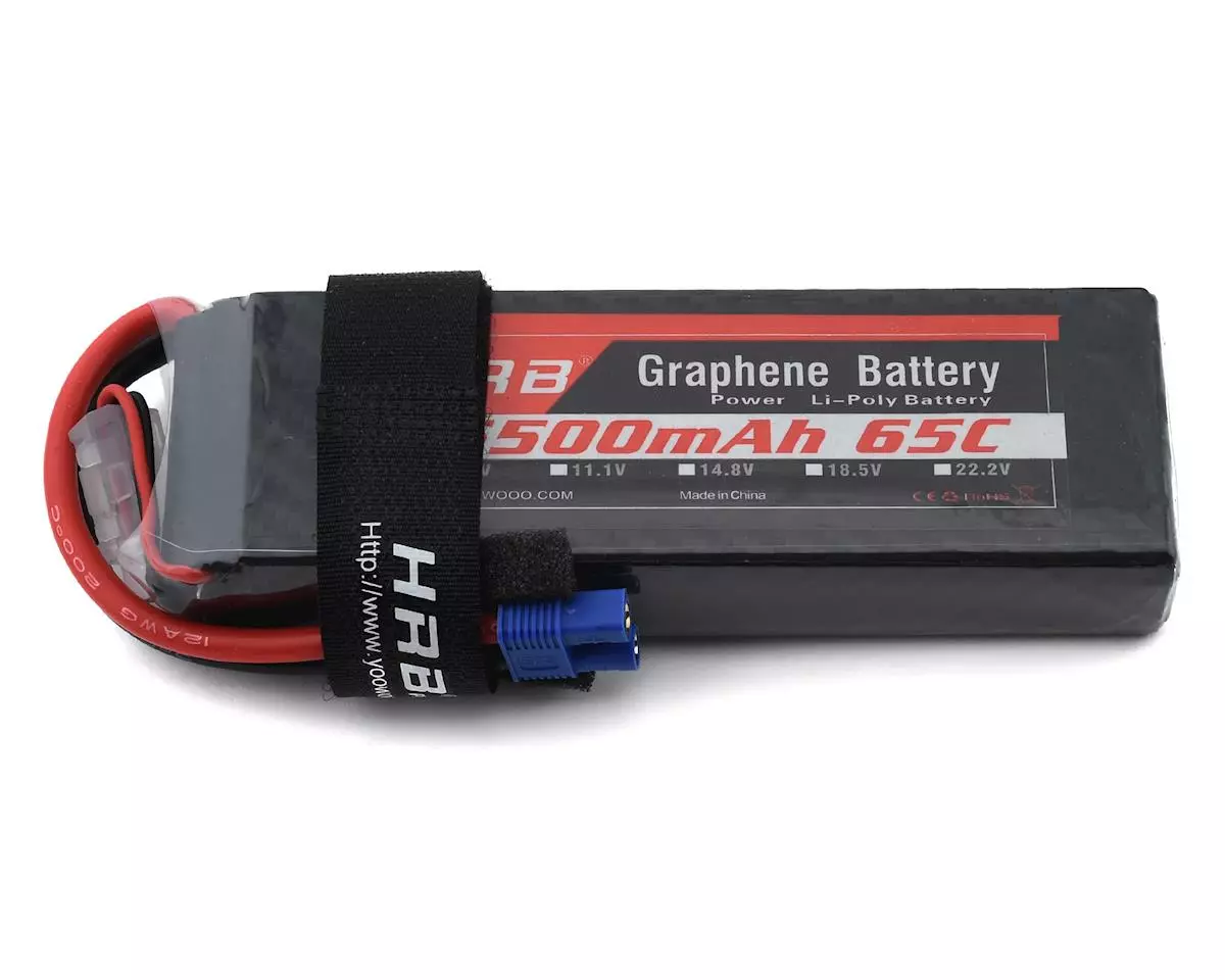 HRB 3S 65C Graphene LiPo Battery (11.1V/6500mAh) w/EC3 Connector 1 HRB 3S 65C Graphene LiPo Battery (11.1V/6500mAh) w/EC3 Connector