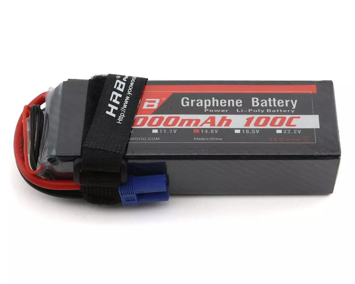 HRB 4S 100C Graphene LiPo Battery (14.8V/6000mAh) w/EC5 Connector 1 HRB 4S 100C Graphene LiPo Battery (14.8V/6000mAh) w/EC5 Connector
