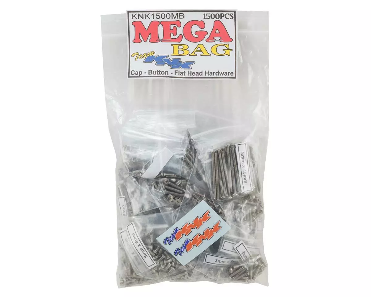 Team KNK Mega Bag Stainless Hardware Kit (1500) 1 Team KNK Mega Bag Stainless Hardware Kit (1500)
