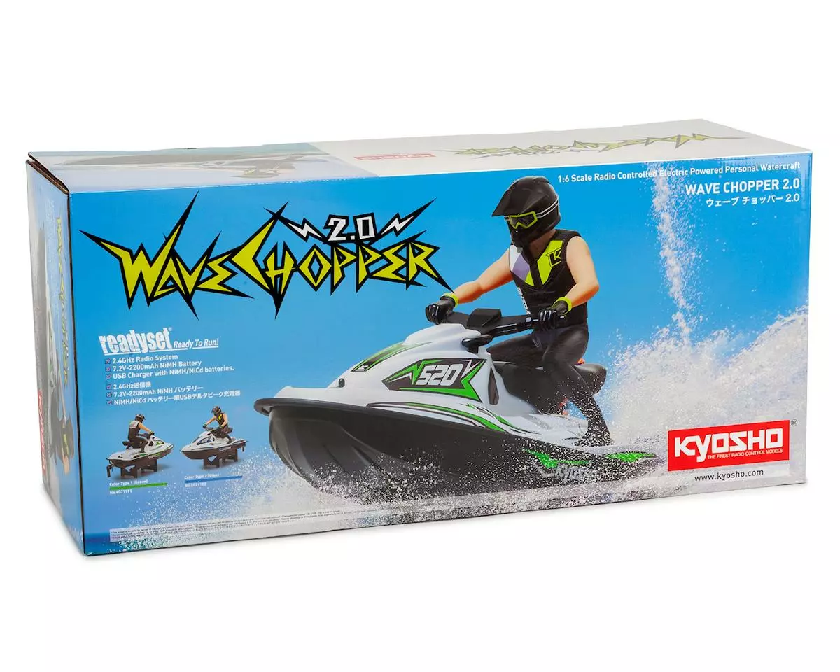 Kyosho Wave Chopper 2.0 Type 2 Electric Watercraft (Blue) w/KT-231P 2.4GHz Transmitter, Battery & Charger 3 Kyosho Wave Chopper 2.0 Type 2 Electric Watercraft (Blue) w/KT-231P 2.4GHz Transmitter, Battery & Charger - Image 3