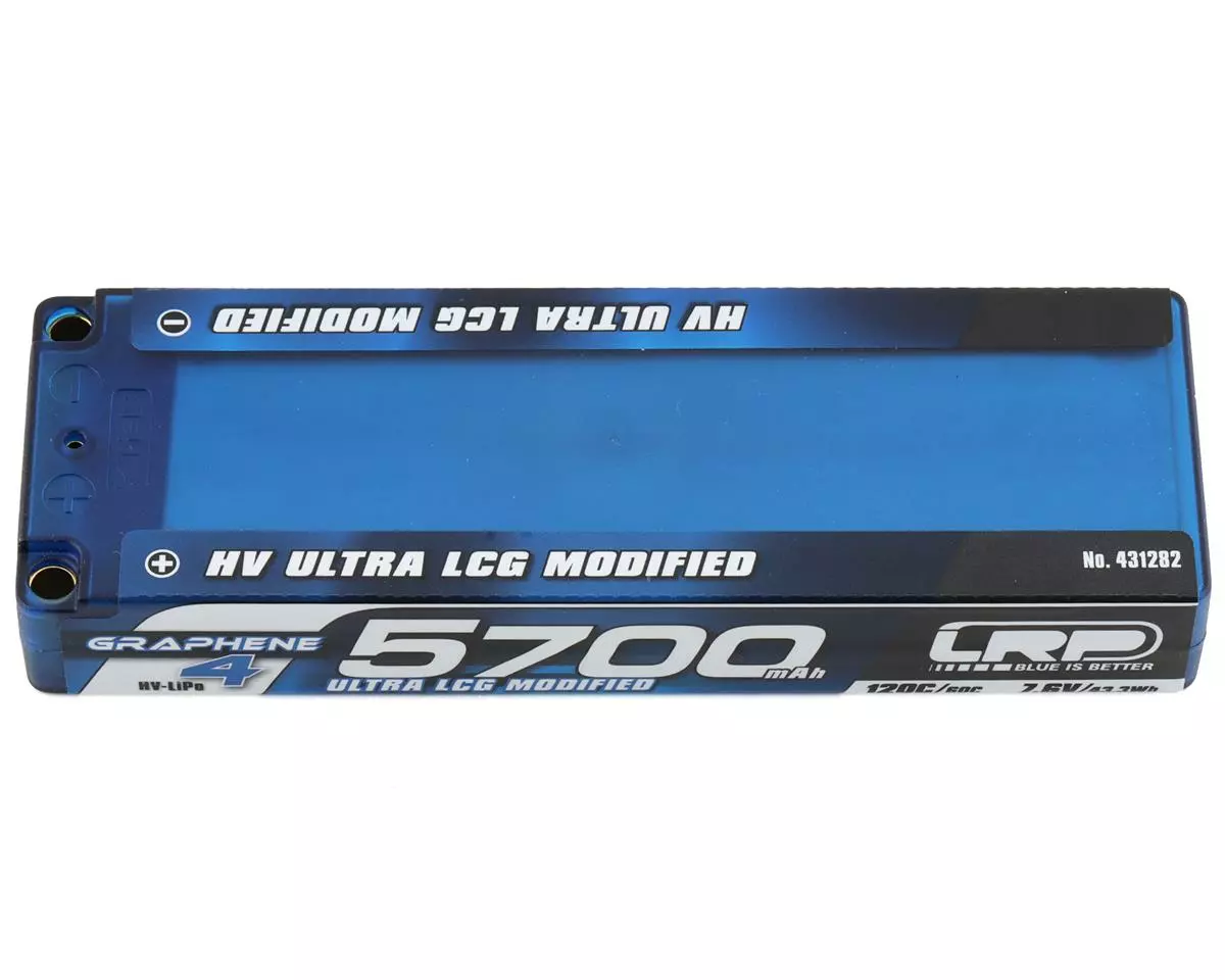 LRP 2S 120C LCG Graphene-4 P5-HV LiPo Battery (7.6V/5700mAh) 1 LRP 2S 120C LCG Graphene-4 P5-HV LiPo Battery (7.6V/5700mAh)