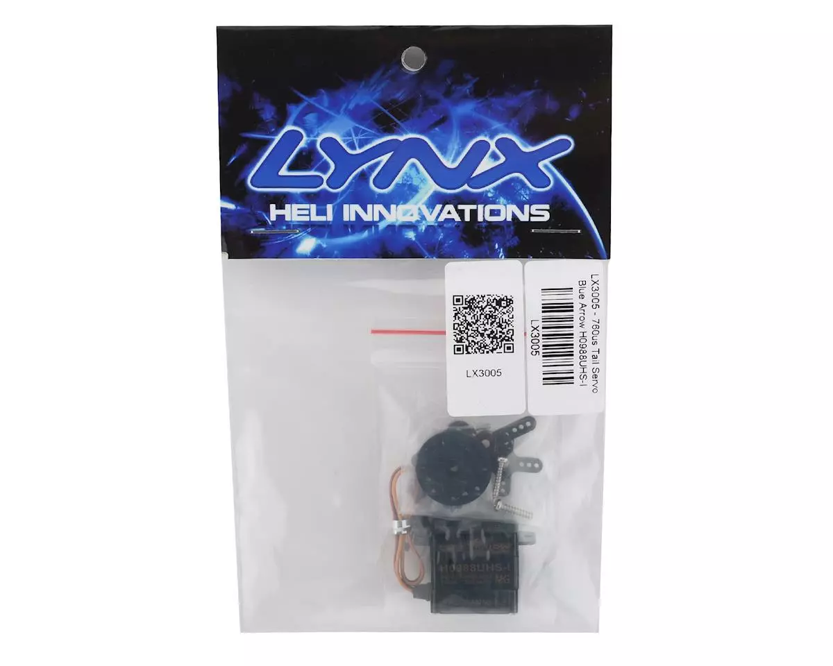 Lynx Heli H0988UHS-I Blue Arrow Digital Tail Servo 3 Lynx Heli H0988UHS-I Blue Arrow Digital Tail Servo - Image 3