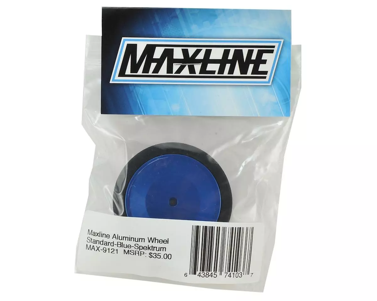 Maxline R/C Products Spektrum Standard Width Wheel (Blue) 3 Maxline R/C Products Spektrum Standard Width Wheel (Blue) - Image 3