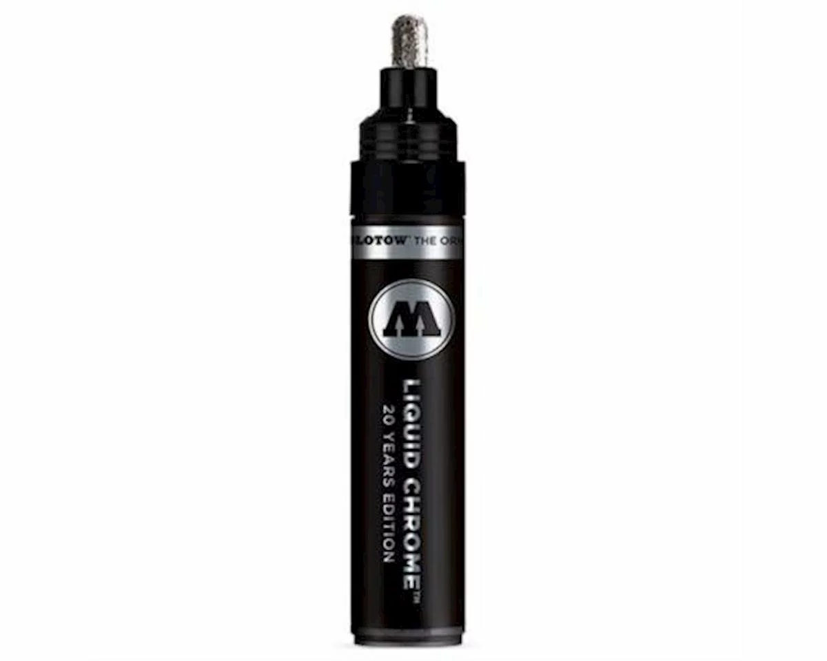 Molotow Liquid Chrome Paint Pen Marker w/5mm Tip 1 Molotow Liquid Chrome Paint Pen Marker w/5mm Tip