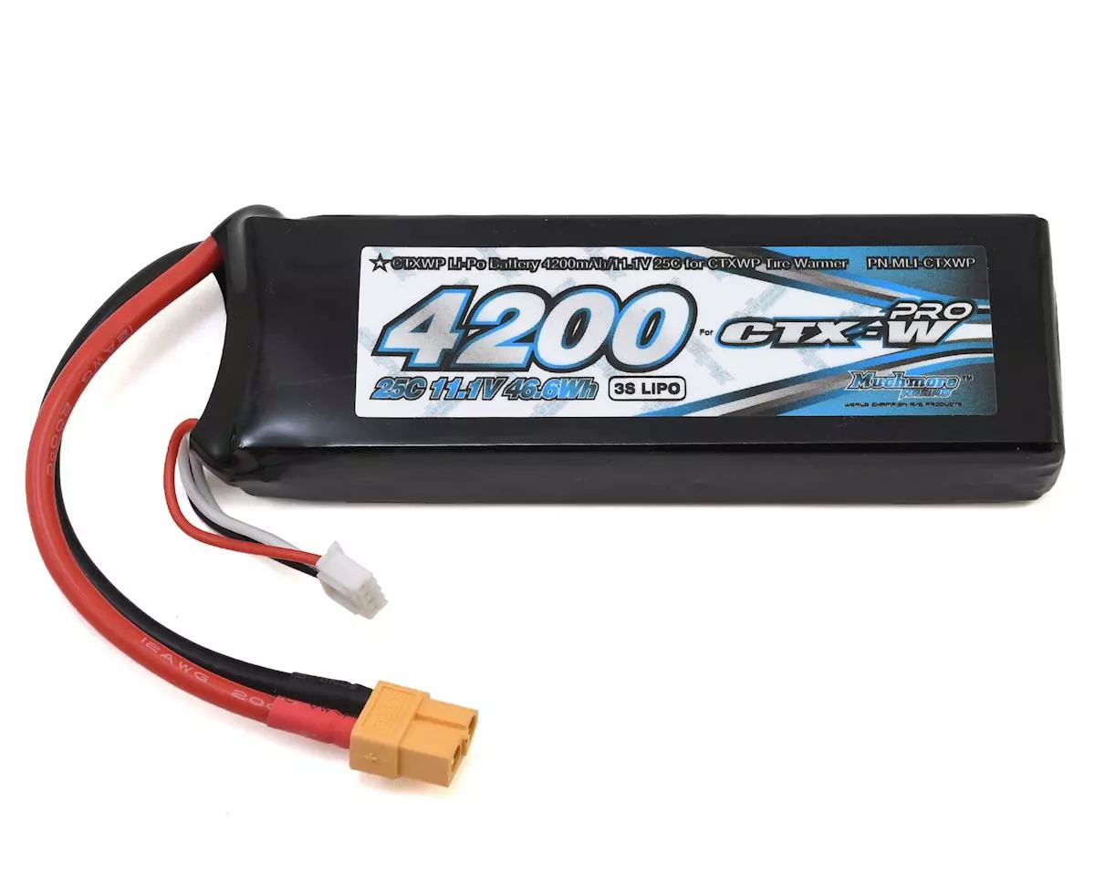Muchmore 3S LiPo 25C CTXWP Tire Warmer Battery Pack (11.1V/4200mAh) 1 Muchmore 3S LiPo 25C CTXWP Tire Warmer Battery Pack (11.1V/4200mAh)