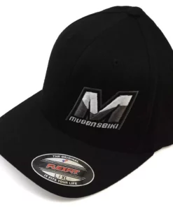 Mugen Seiki "M" Logo Flexfit Baseball Cap (Black) (L/XL)