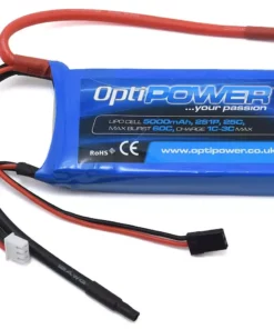 Optipower 2S 25C LiPo Receiver Battery (7.4V/5000mAh)