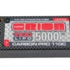 Team Orion 2S Carbon Pro Ultra 110C LiPo Shorty Battery (7.4V/5000mAh) w/4mm Tubes