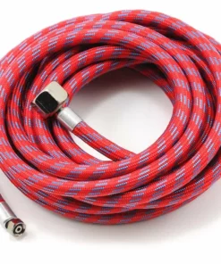 Paasche Braided Air Hose w/Coupling, 15'