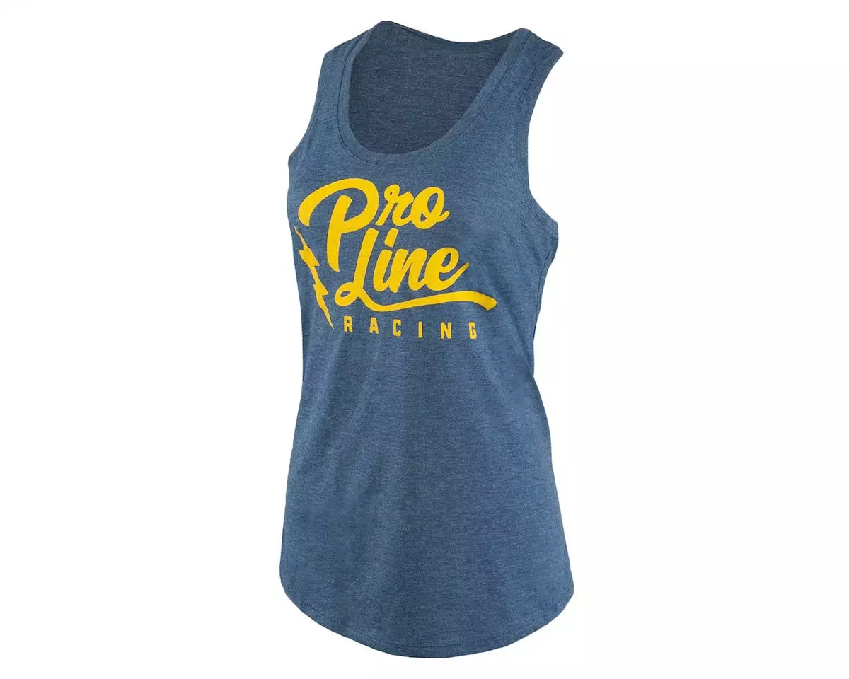 Pro-Line Retro Racerback Ladies Tank Top (Blue Heather) (M) 1 Pro-Line Retro Racerback Ladies Tank Top (Blue Heather) (M)