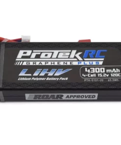 ProTek RC 4S 120C Low IR Si-Graphene + HV LCG LiPo Battery (15.2V/4300mAh) w/T-Style Connector (ROAR Approved)