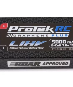 ProTek RC 2S 130C Low IR Si-Graphene + HV Shorty LiPo Battery (7.6V/5000mAh) w/5mm Connectors (ROAR Approved)