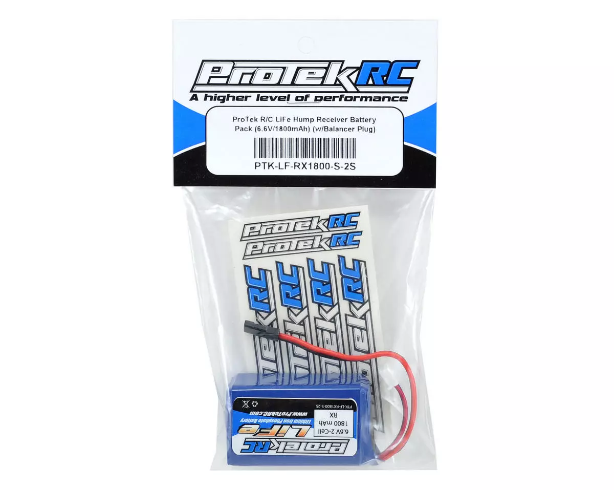 ProTek RC LiFe Kyosho & Tekno Hump Receiver Battery Pack (6.6V/1800mAh) (w/Balancer Plug) 2 ProTek RC LiFe Kyosho & Tekno Hump Receiver Battery Pack (6.6V/1800mAh) (w/Balancer Plug) - Image 2