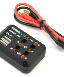 ProTek RC Prodigy DC Power Hub (4mm Outputs & 5V/2.1A USB Outputs)