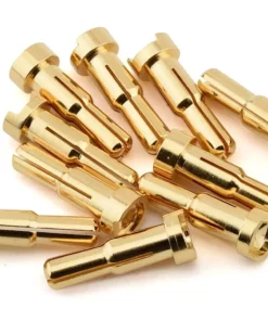 Ruddog 4/5mm Dual Gold Male Bullet Plug (10)